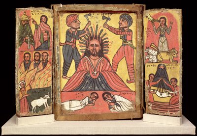 Double triptych, Amhara culture by Ethiopian School